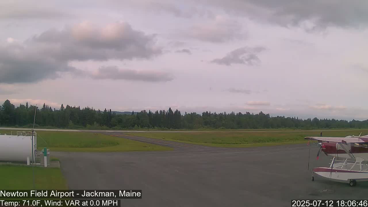 Newton Field Airport Live Cam - Jackman, Maine, USA Airport
