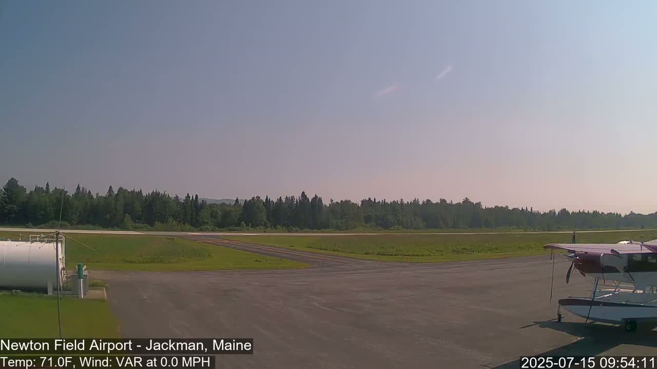 Newton Field Airport Live Cam - Jackman, Maine, USA Airport