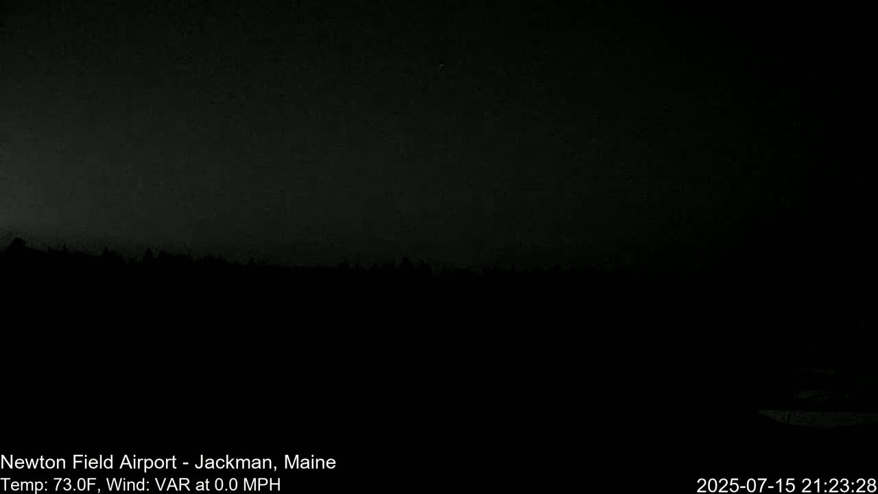 Newton Field Airport Live Cam - Jackman, Maine, USA Airport