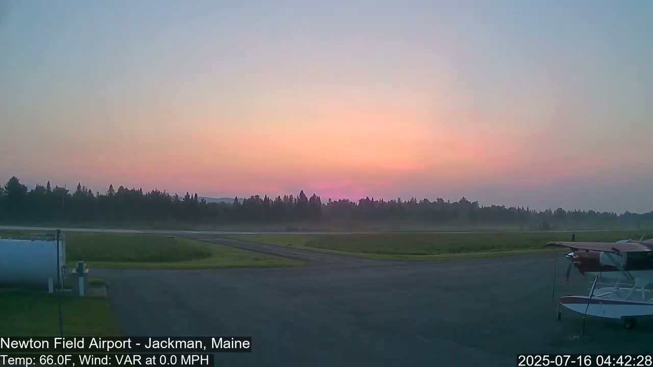 Newton Field Airport Live Cam - Jackman, Maine, USA Airport