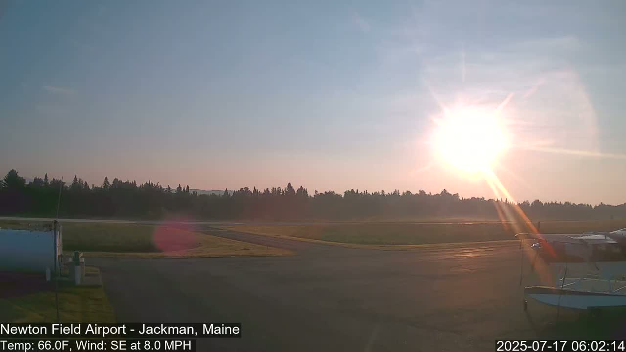 Newton Field Airport Live Cam - Jackman, Maine, USA Airport