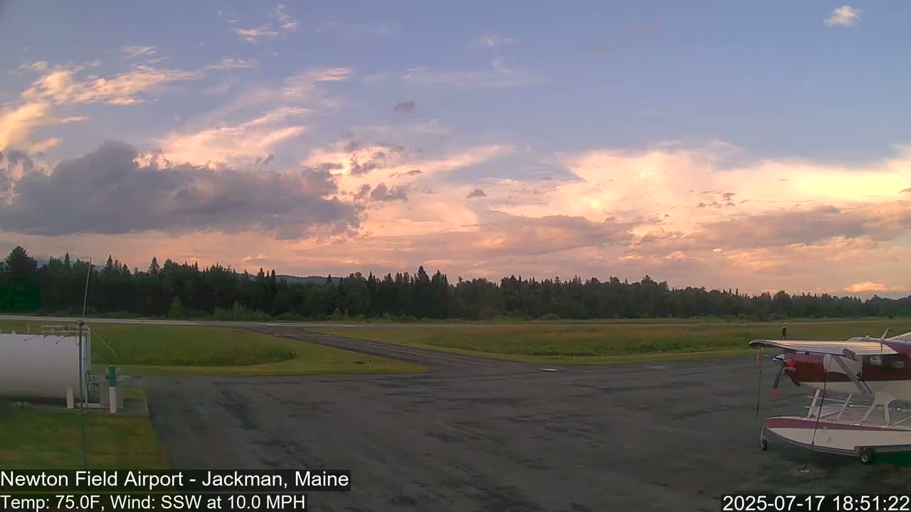 Newton Field Airport Live Cam - Jackman, Maine, USA Airport