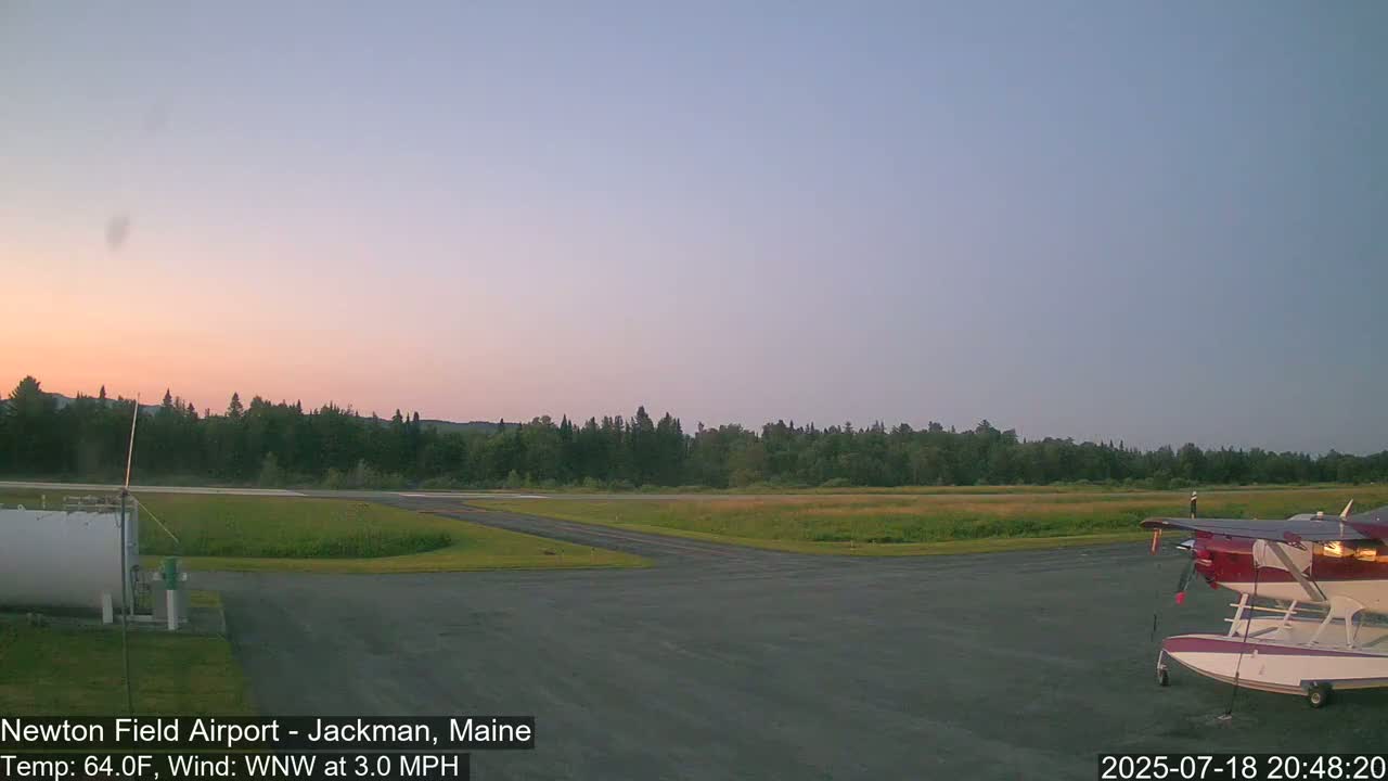 Newton Field Airport Live Cam - Jackman, Maine, USA Airport