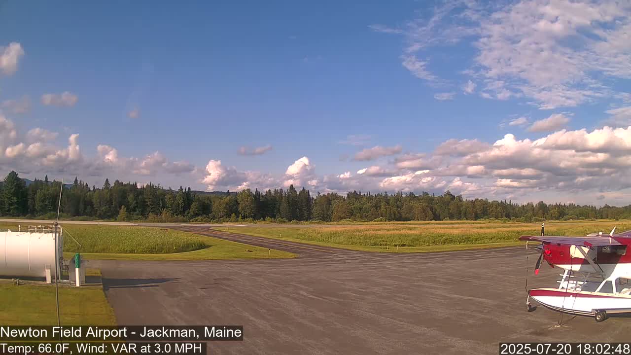 Newton Field Airport Live Cam - Jackman, Maine, USA Airport