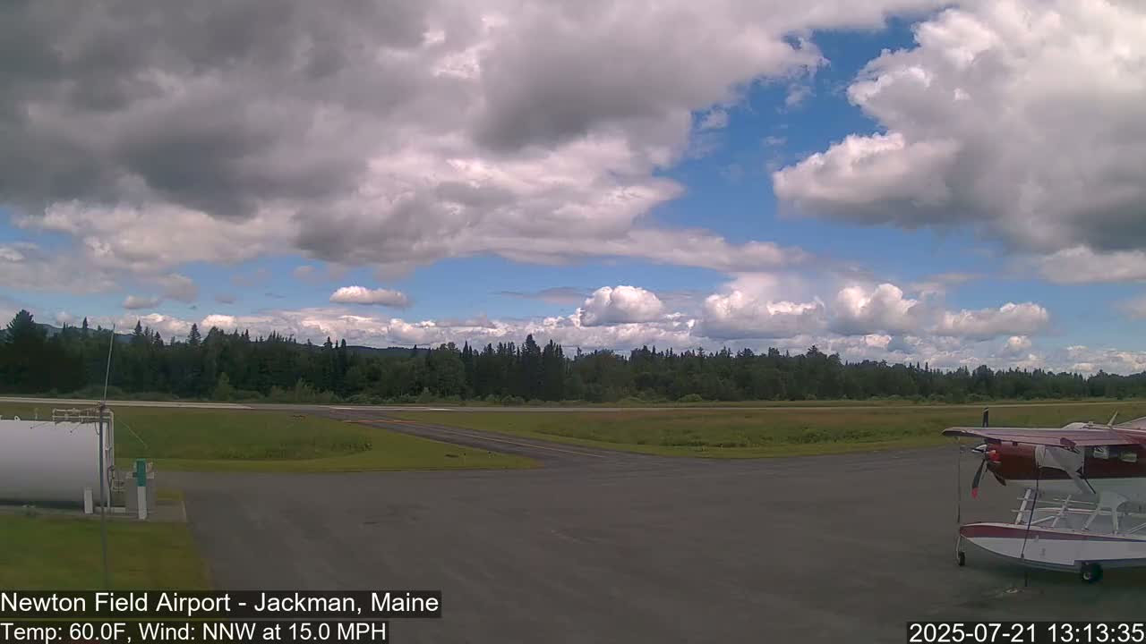 Newton Field Airport Live Cam - Jackman, Maine, USA Airport