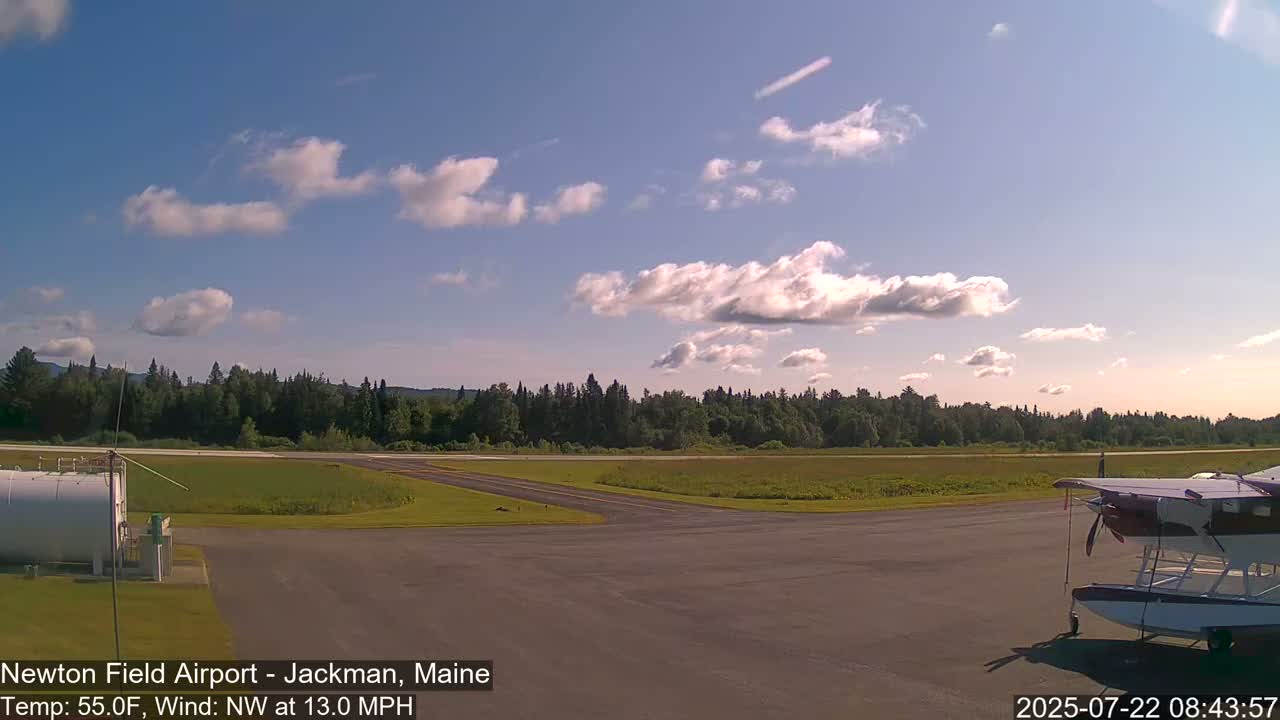 Newton Field Airport Live Cam - Jackman, Maine, USA Airport