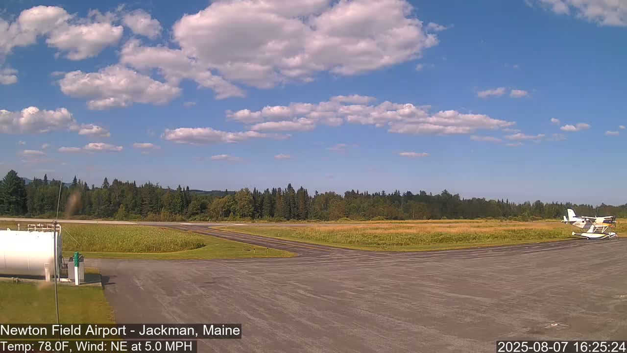 Newton Field Airport Live Cam - Jackman, Maine, USA Airport