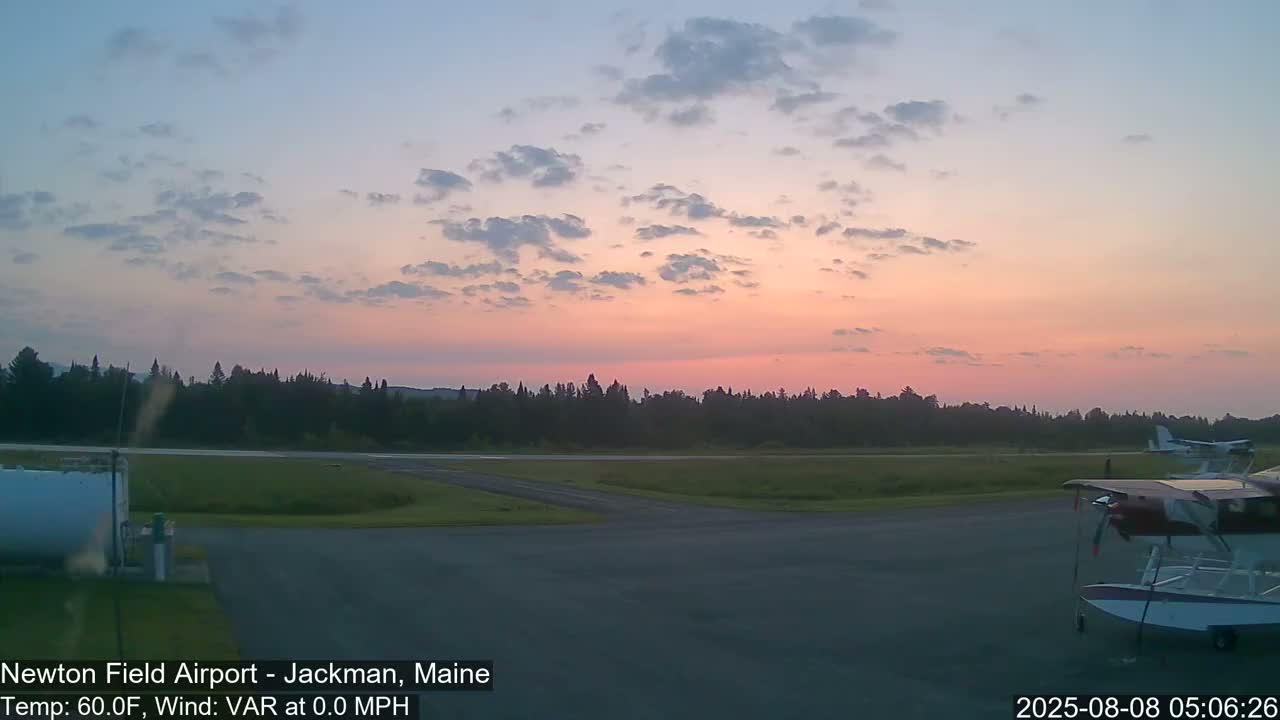 Newton Field Airport Live Cam - Jackman, Maine, USA Airport