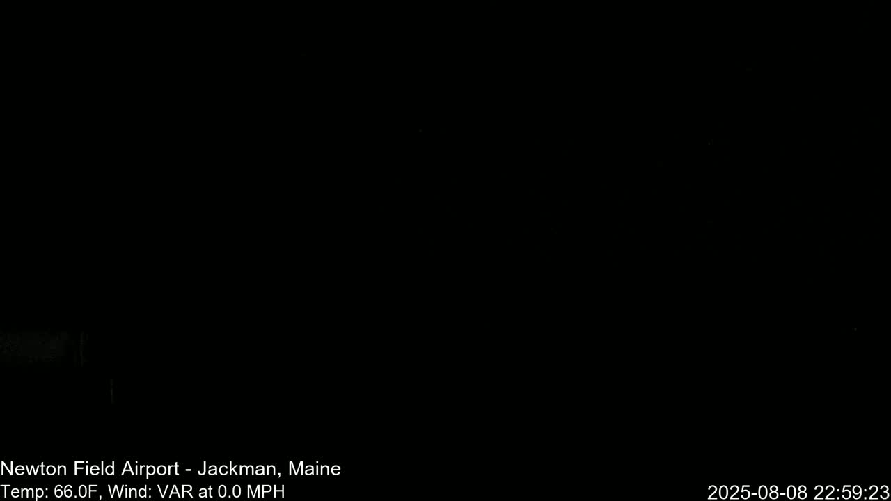Newton Field Airport Live Cam - Jackman, Maine, USA Airport