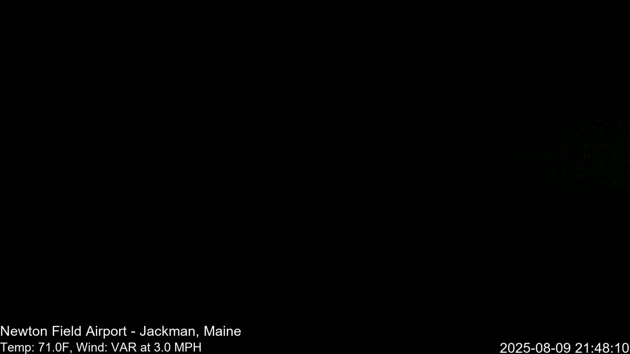 Newton Field Airport Live Cam - Jackman, Maine, USA Airport