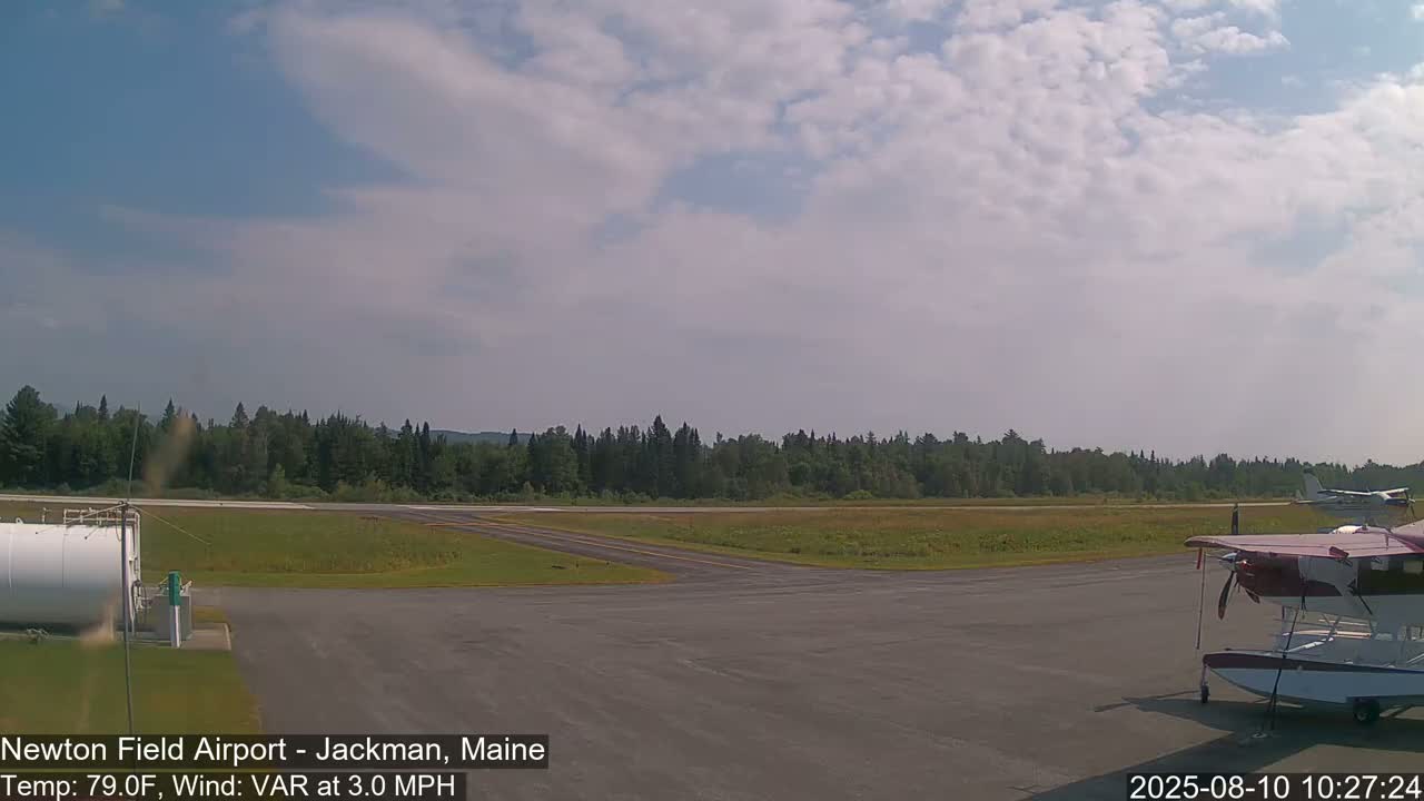 Newton Field Airport Live Cam - Jackman, Maine, USA Airport