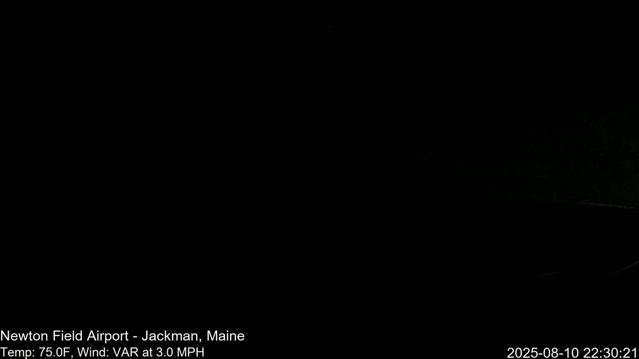 Newton Field Airport Live Cam - Jackman, Maine, USA Airport
