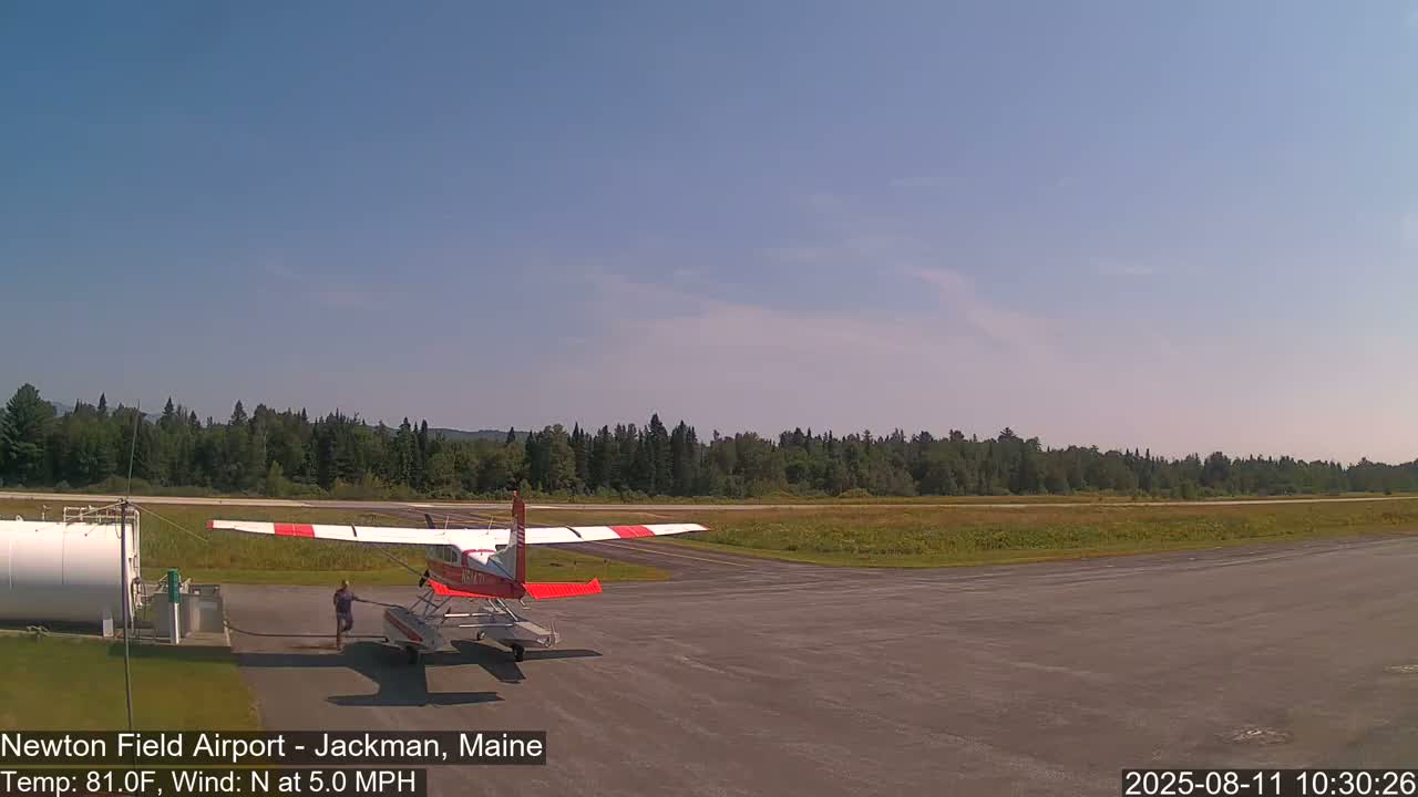 Newton Field Airport Live Cam - Jackman, Maine, USA Airport