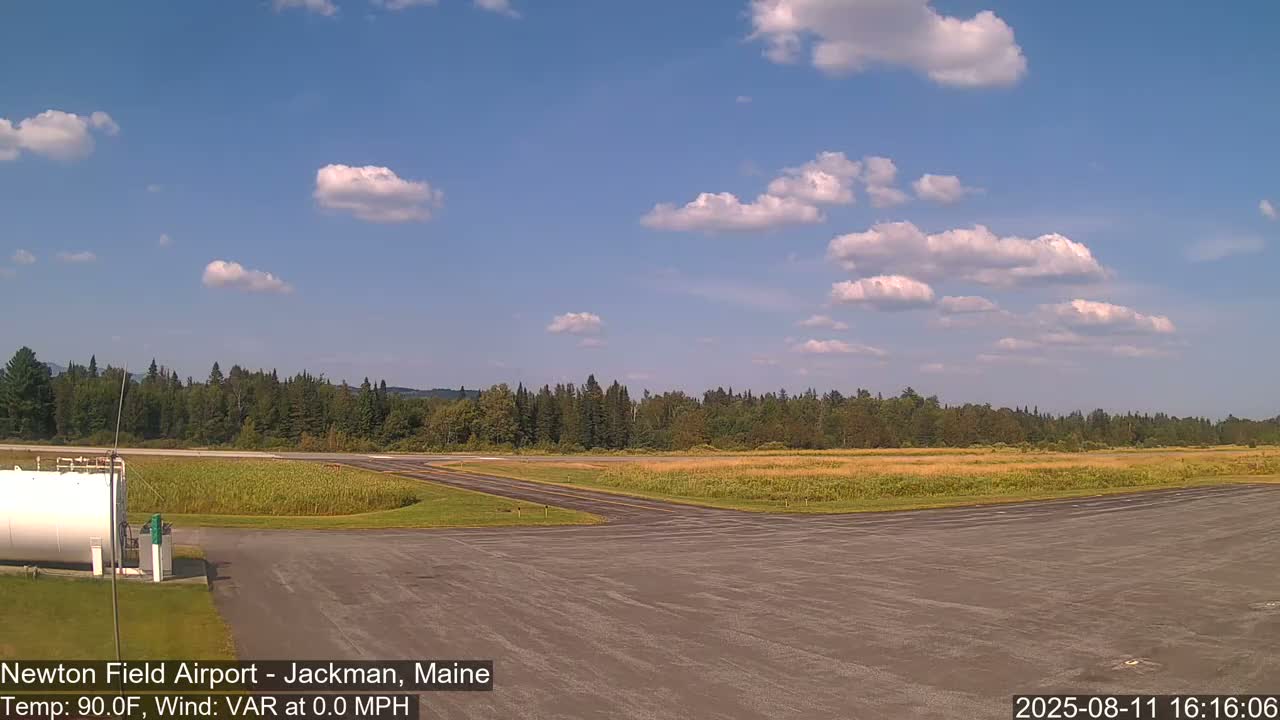 Newton Field Airport Live Cam - Jackman, Maine, USA Airport