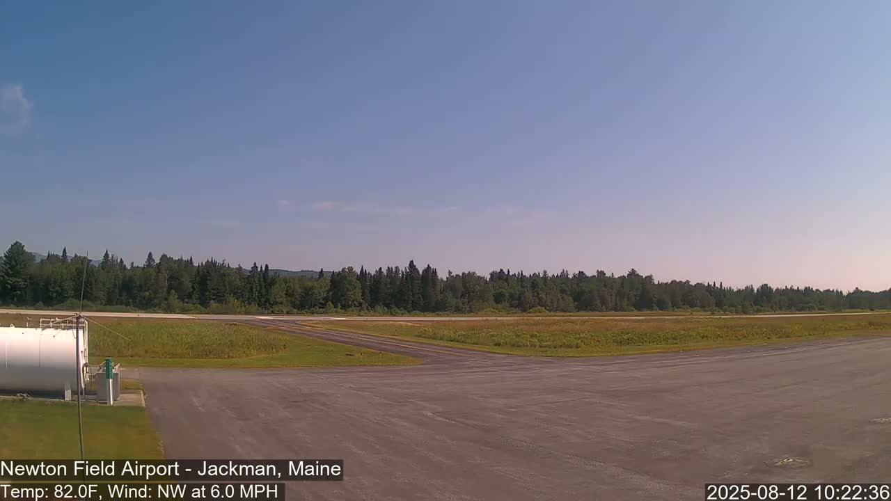 Newton Field Airport Live Cam - Jackman, Maine, USA Airport
