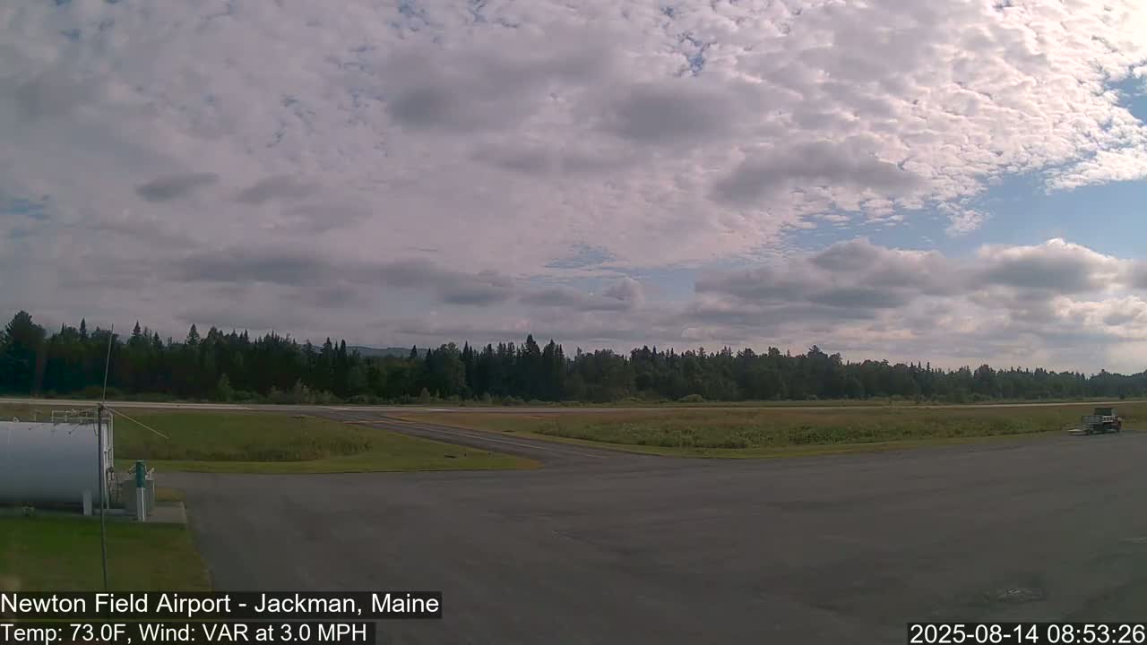 Newton Field Airport Live Cam - Jackman, Maine, USA Airport