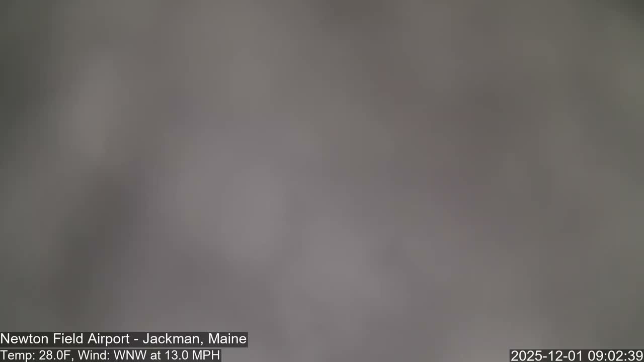 Jackman, Newton Field Airport towards North Live Cam 59B - Jackman, Somerset, Maine, USA