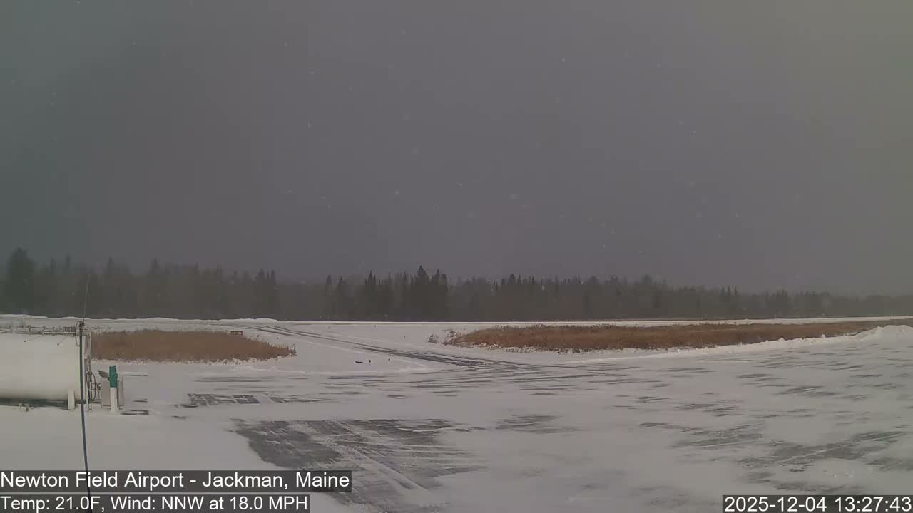Jackman, Newton Field Airport towards North Live Cam 59B - Jackman, Somerset, Maine, USA