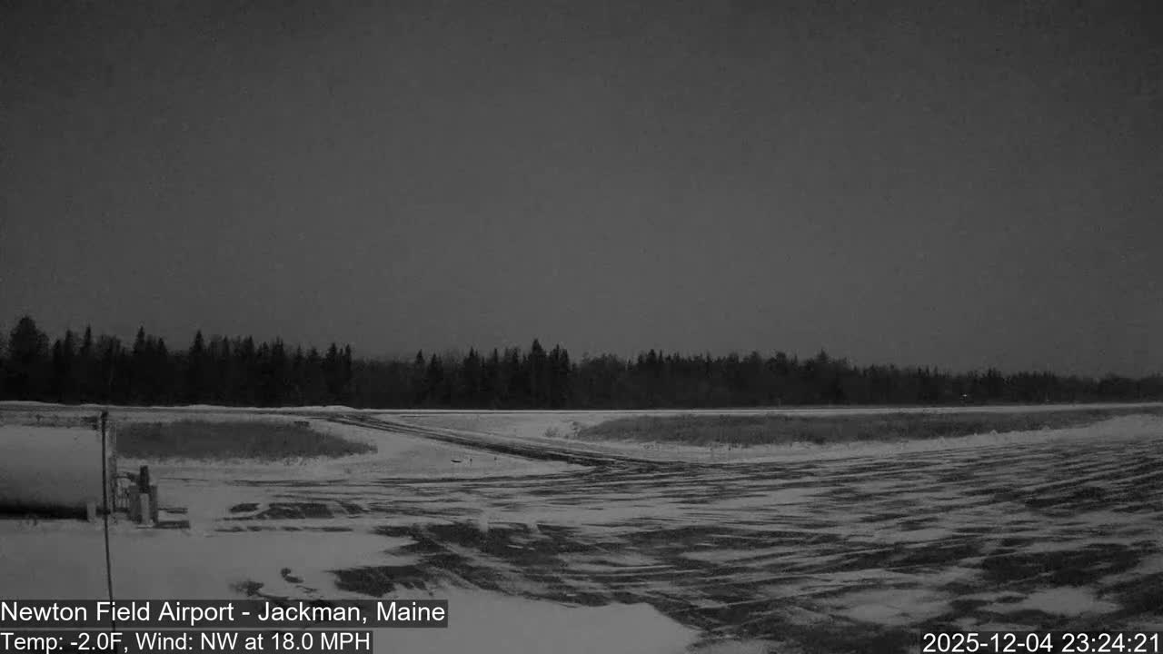 Jackman, Newton Field Airport towards North Live Cam 59B - Jackman, Somerset, Maine, USA