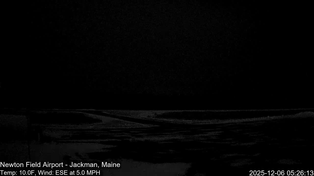 Jackman, Newton Field Airport towards North Live Cam 59B - Jackman, Somerset, Maine, USA