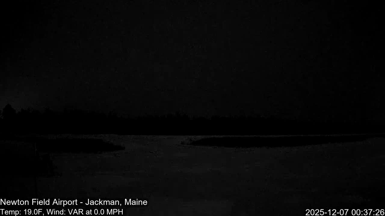 Jackman, Newton Field Airport towards North Live Cam 59B - Jackman, Somerset, Maine, USA