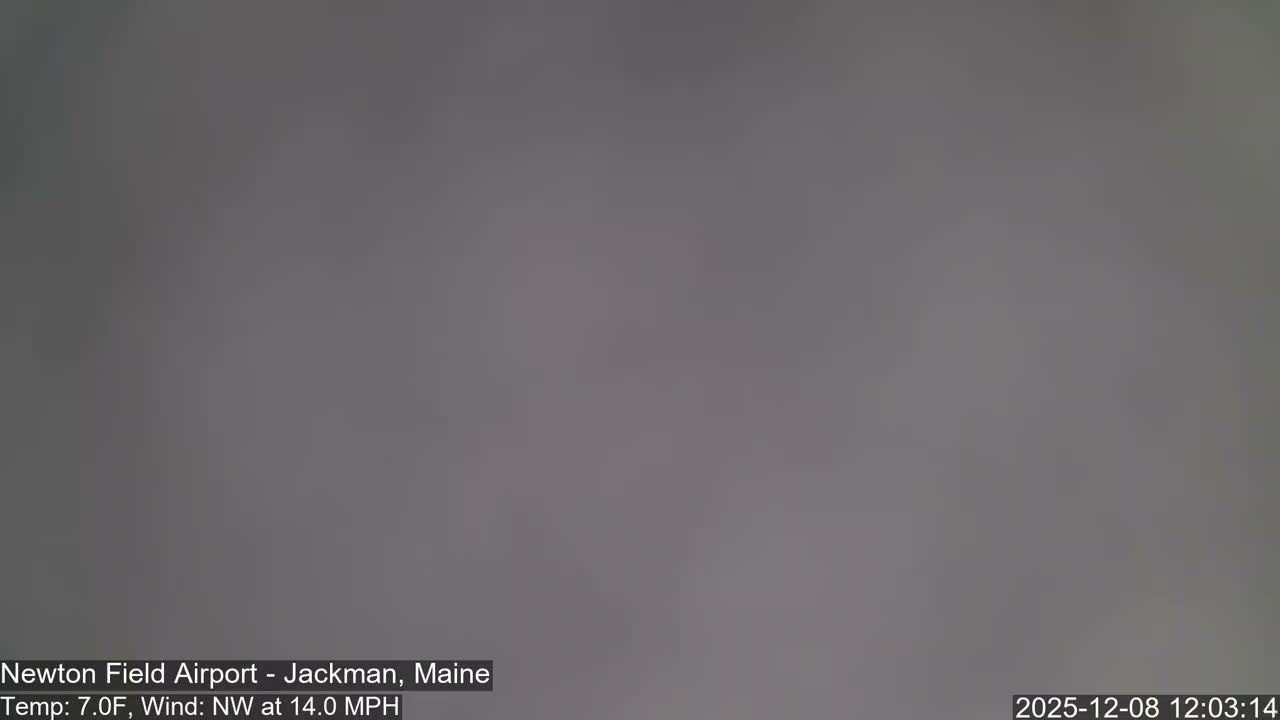 Jackman, Newton Field Airport towards North Live Cam 59B - Jackman, Somerset, Maine, USA