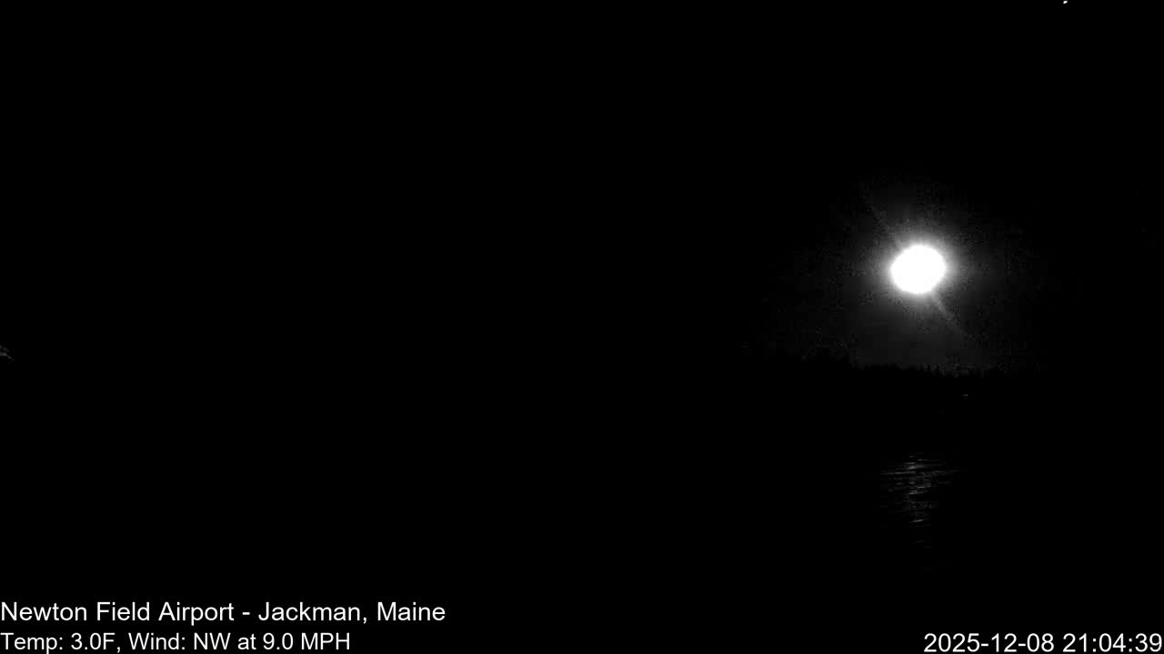 Jackman, Newton Field Airport towards North Live Cam 59B - Jackman, Somerset, Maine, USA