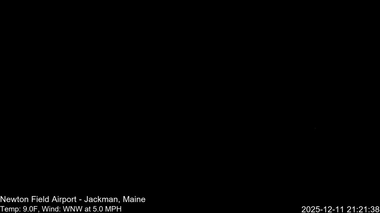 Jackman, Newton Field Airport towards North Live Cam 59B - Jackman, Somerset, Maine, USA