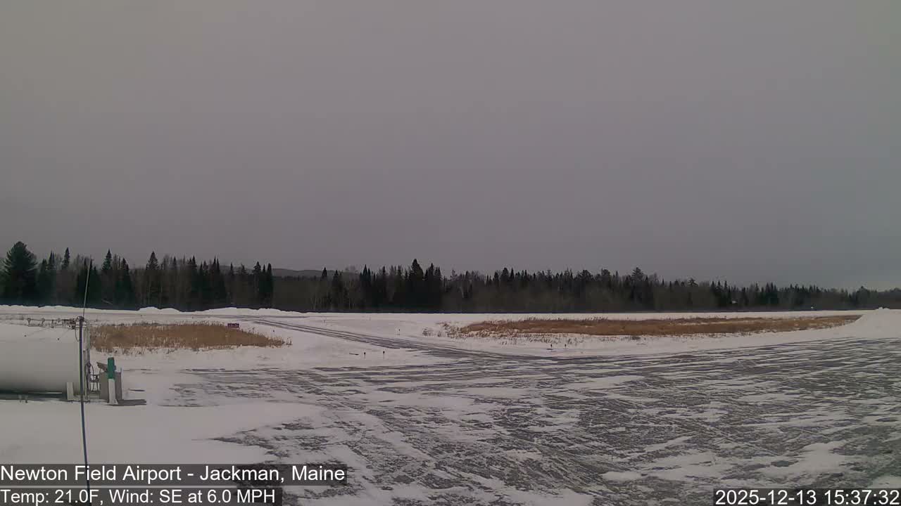 Jackman, Newton Field Airport towards North Live Cam 59B - Jackman, Somerset, Maine, USA
