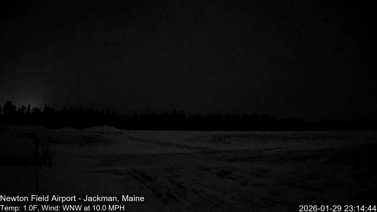 Jackman, Newton Field Airport towards North Live Cam 59B - Jackman, Somerset, Maine, USA