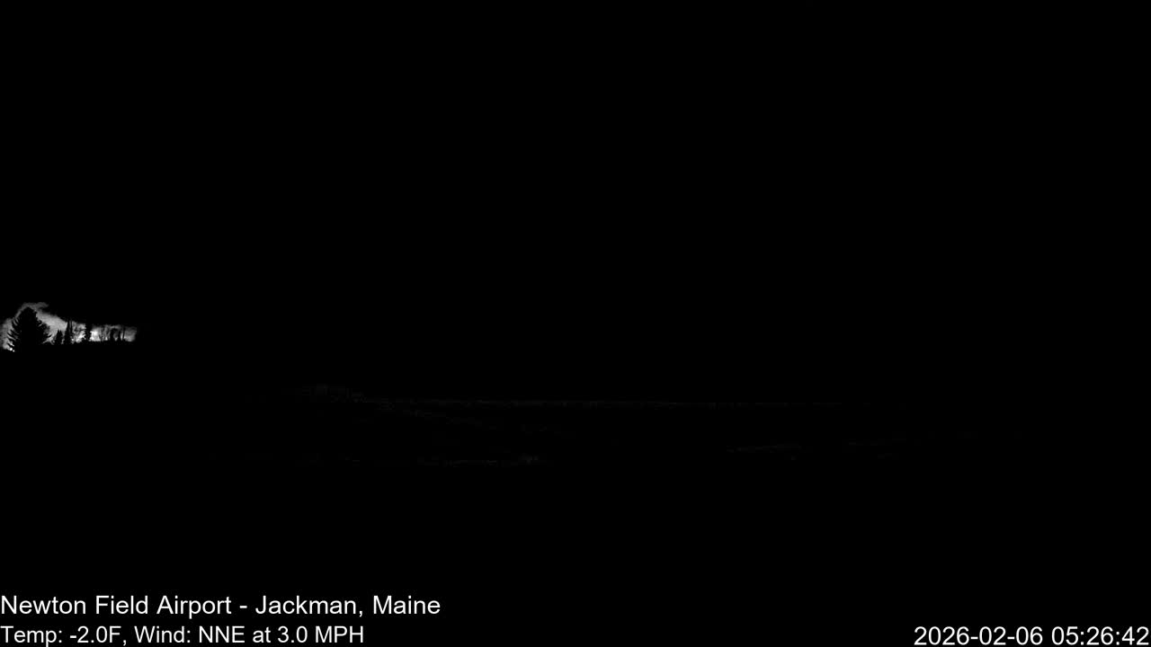 Jackman, Newton Field Airport towards North Live Cam 59B - Jackman, Somerset, Maine, USA