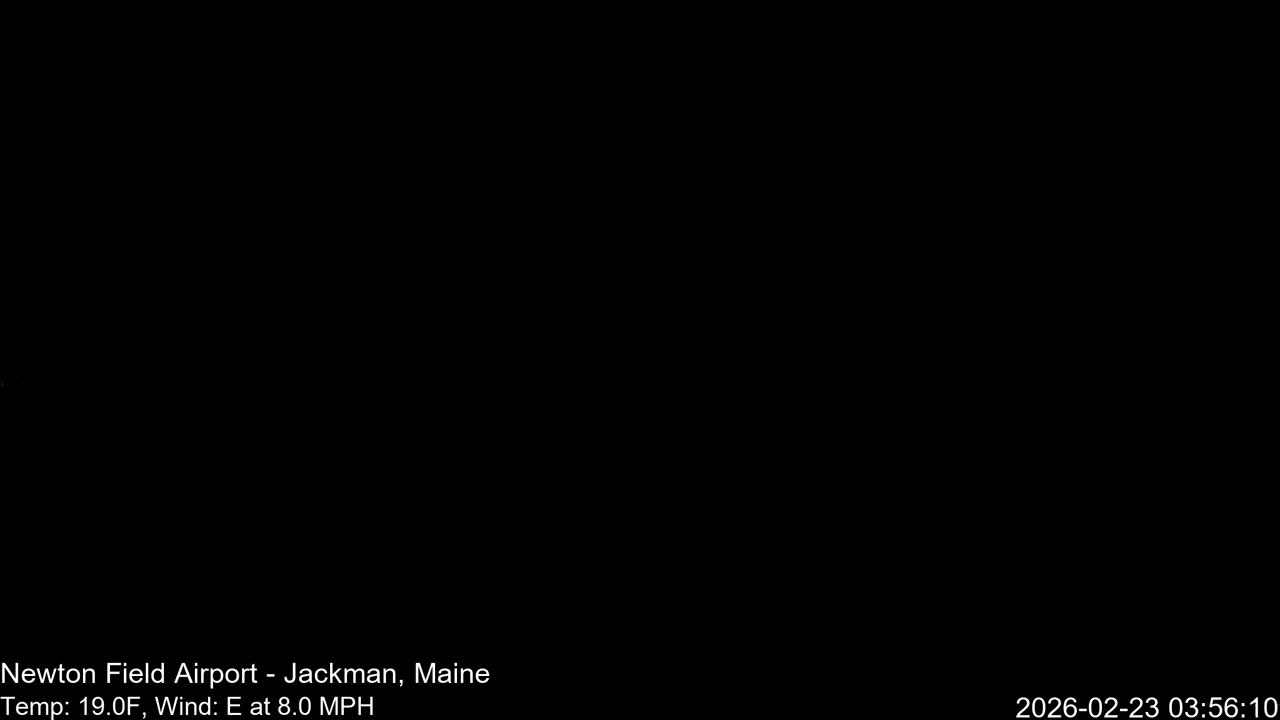 Jackman, Newton Field Airport towards North Live Cam 59B - Jackman, Somerset, Maine, USA