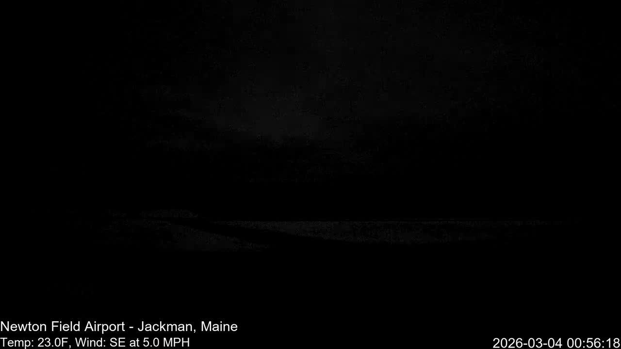 Jackman, Newton Field Airport towards North Live Cam 59B - Jackman, Somerset, Maine, USA