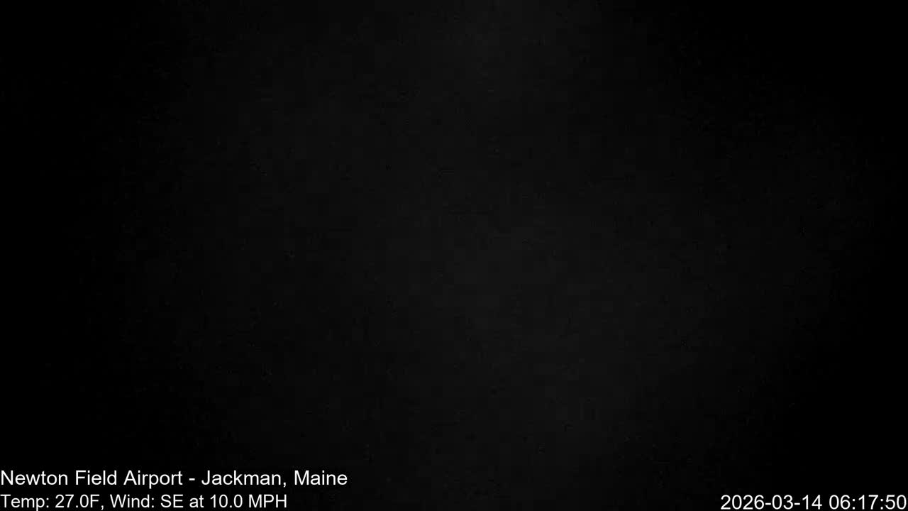 Jackman, Newton Field Airport towards North Live Cam 59B - Jackman, Somerset, Maine, USA