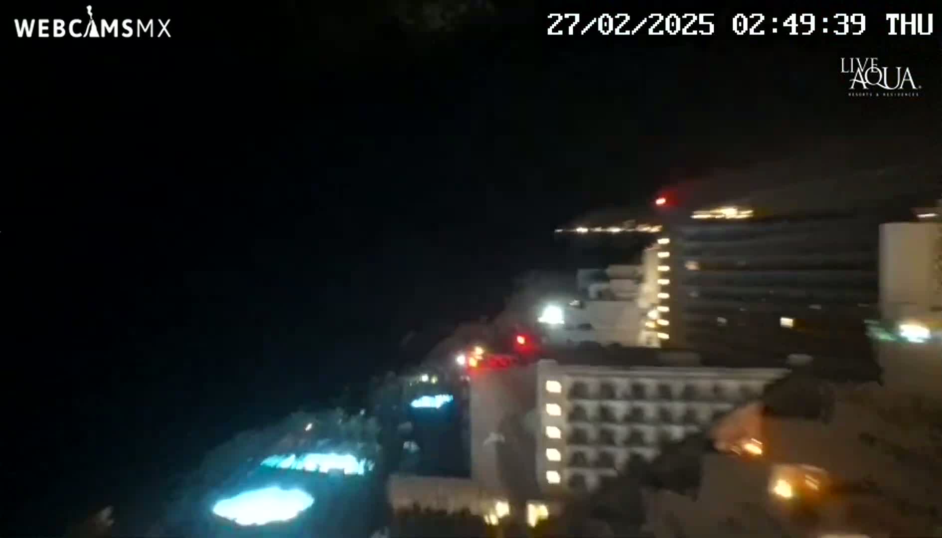 (Cancun) Cancún Playa Marlin Beach & Hotel Pools Live Cam - Benito Juarez, Quintana Roo, Mexico