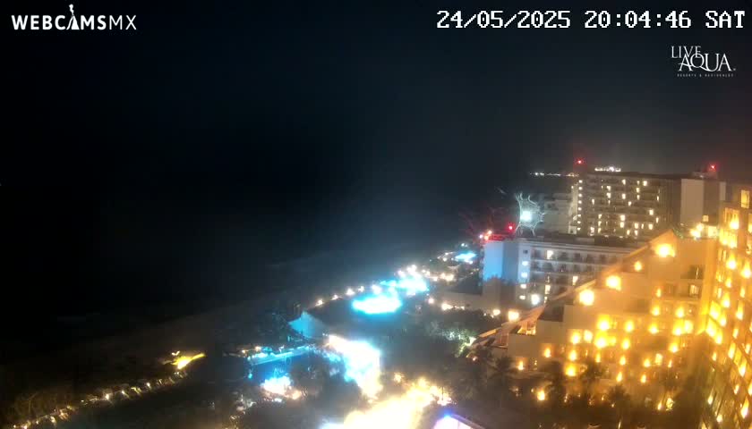 (Cancun) Cancún Playa Marlin Beach & Hotel Pools Live Cam - Benito Juarez, Quintana Roo, Mexico