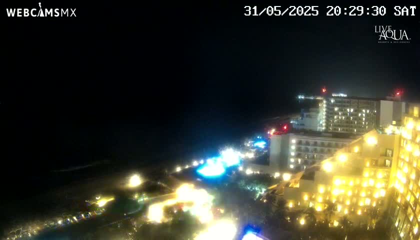 (Cancun) Cancún Playa Marlin Beach & Hotel Pools Live Cam - Benito Juarez, Quintana Roo, Mexico