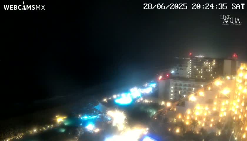 (Cancun) Cancún Playa Marlin Beach & Hotel Pools Live Cam - Benito Juarez, Quintana Roo, Mexico