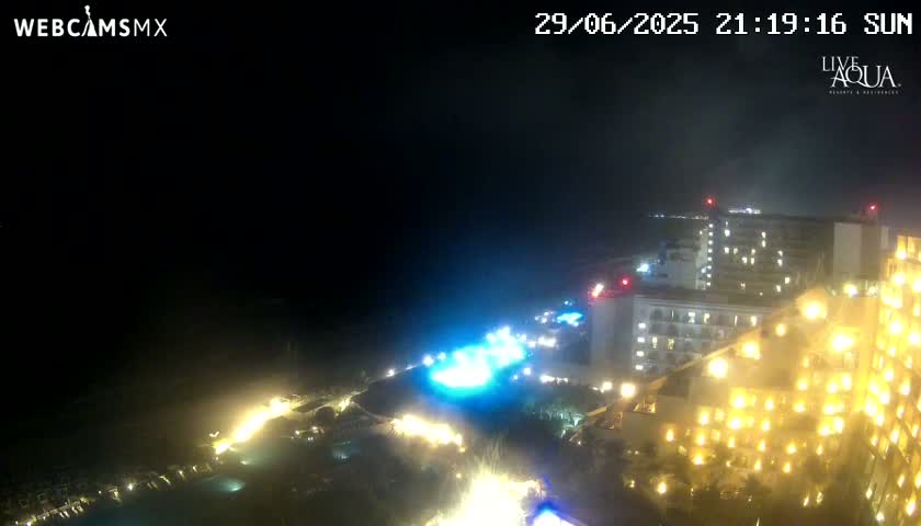 (Cancun) Cancún Playa Marlin Beach & Hotel Pools Live Cam - Benito Juarez, Quintana Roo, Mexico