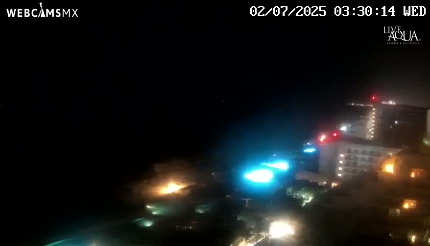 (Cancun) Cancún Playa Marlin Beach & Hotel Pools Live Cam - Benito Juarez, Quintana Roo, Mexico