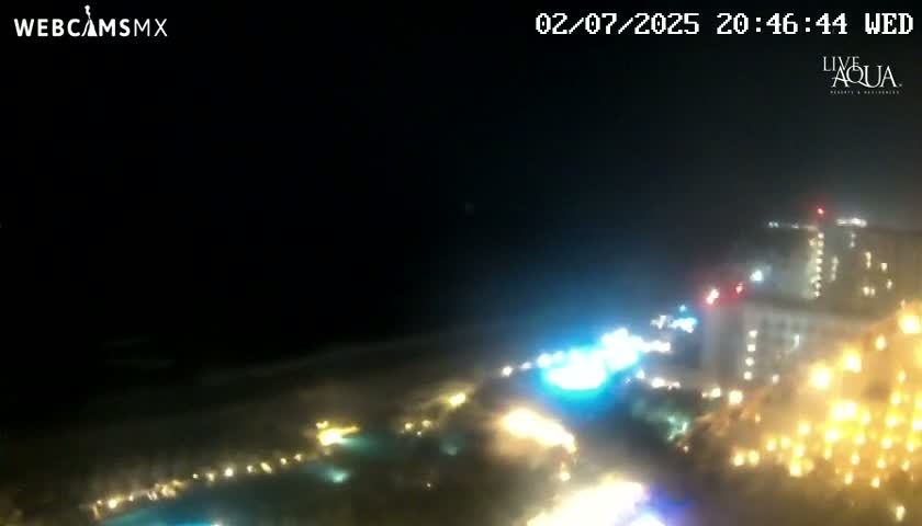 (Cancun) Cancún Playa Marlin Beach & Hotel Pools Live Cam - Benito Juarez, Quintana Roo, Mexico