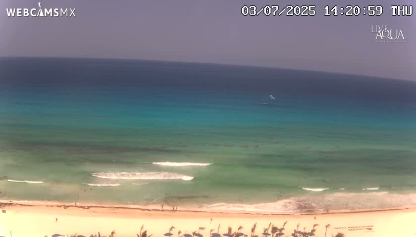 (Cancun) Cancún Playa Marlin Beach & Hotel Pools Live Cam - Benito Juarez, Quintana Roo, Mexico