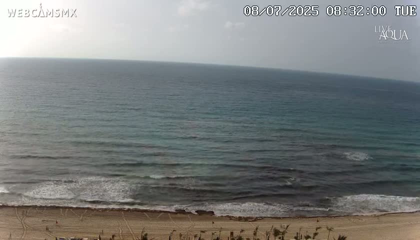 (Cancun) Cancún Playa Marlin Beach & Hotel Pools Live Cam - Benito Juarez, Quintana Roo, Mexico