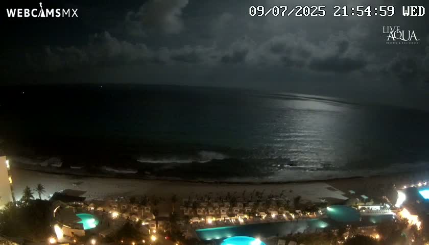 (Cancun) Cancún Playa Marlin Beach & Hotel Pools Live Cam - Benito Juarez, Quintana Roo, Mexico