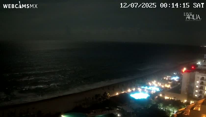 (Cancun) Cancún Playa Marlin Beach & Hotel Pools Live Cam - Benito Juarez, Quintana Roo, Mexico