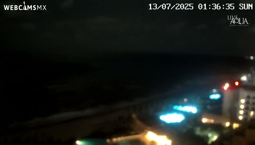 (Cancun) Cancún Playa Marlin Beach & Hotel Pools Live Cam - Benito Juarez, Quintana Roo, Mexico