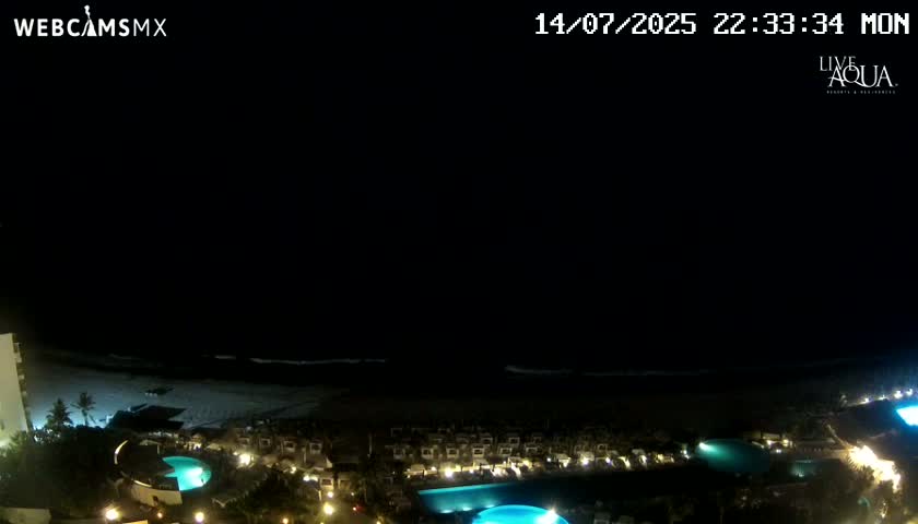(Cancun) Cancún Playa Marlin Beach & Hotel Pools Live Cam - Benito Juarez, Quintana Roo, Mexico