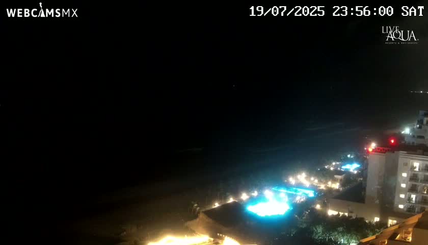 (Cancun) Cancún Playa Marlin Beach & Hotel Pools Live Cam - Benito Juarez, Quintana Roo, Mexico