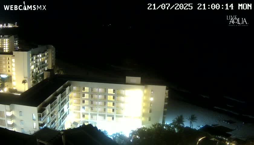 (Cancun) Cancún Playa Marlin Beach & Hotel Pools Live Cam - Benito Juarez, Quintana Roo, Mexico