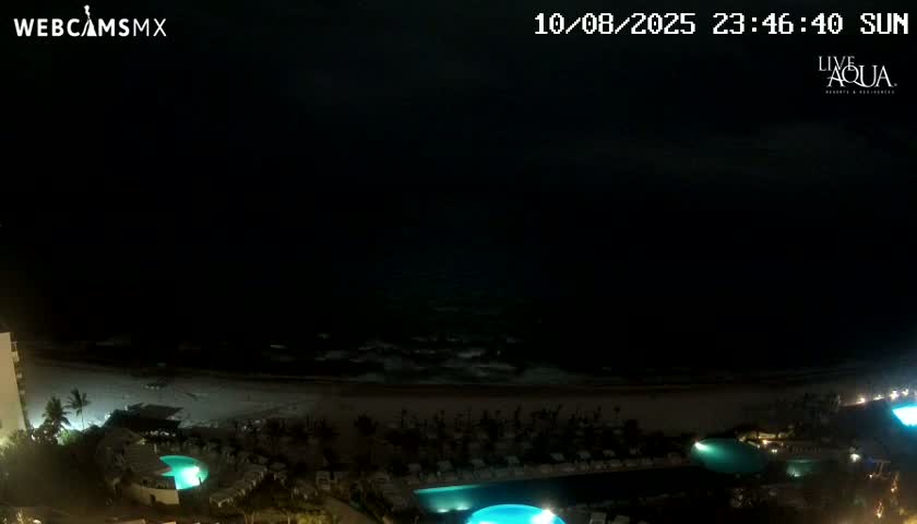 (Cancun) Cancún Playa Marlin Beach & Hotel Pools Live Cam - Benito Juarez, Quintana Roo, Mexico